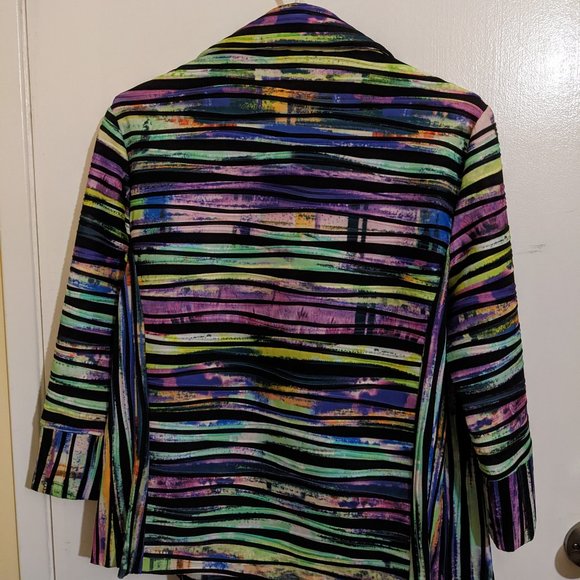 Joseph Ribkoff Multicolour Stripes Blazer - Picture 2 of 3